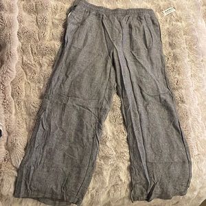 Chambray Wide Leg Old Navy Pants NWT